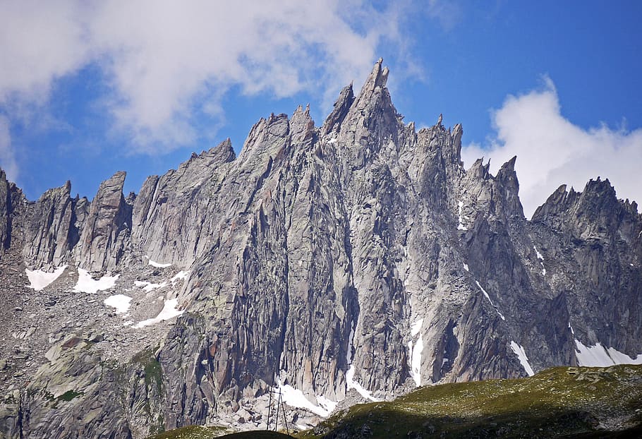 furkahorn, jagged, rugged, furka pass, the canton of uri, central alps, HD wallpaper