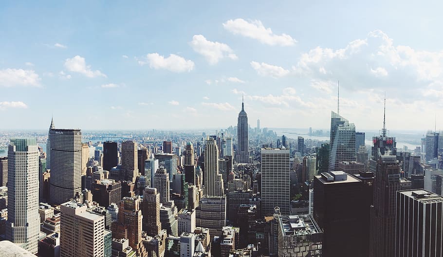 architecture, building, infrastructure, blue, sky, skyscraper HD wallpaper