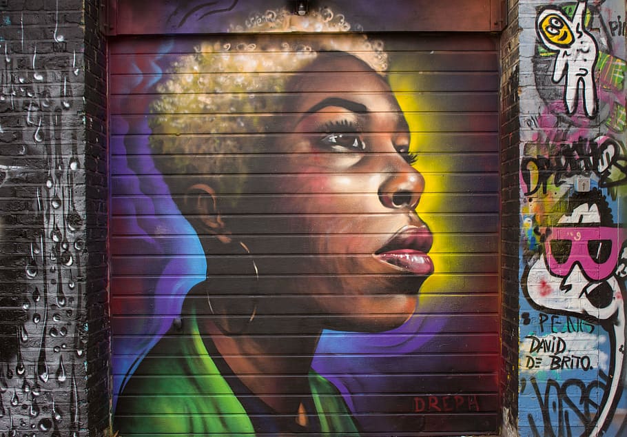 street art, london, shoreditch, eastend, brick lane, dreph, HD wallpaper