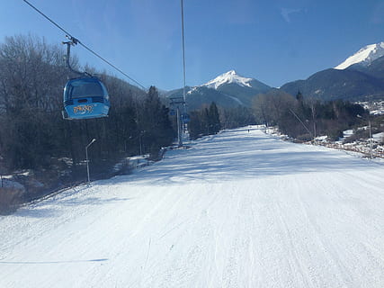 ski, bansko, bulgaria, snow, transportation, cold temperature HD wallpaper