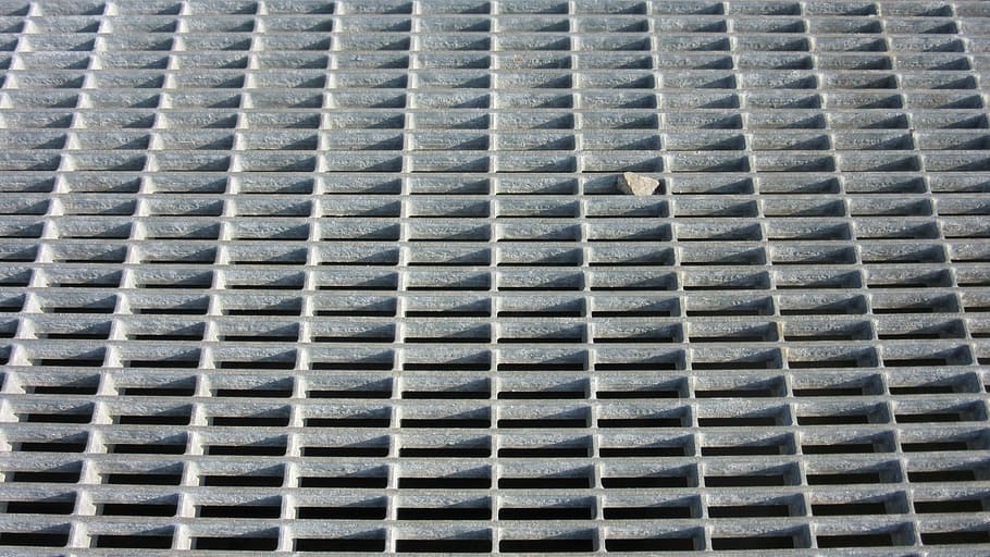steel grid, pebble, shadow, light, steinchen, regularly, transition HD wallpaper