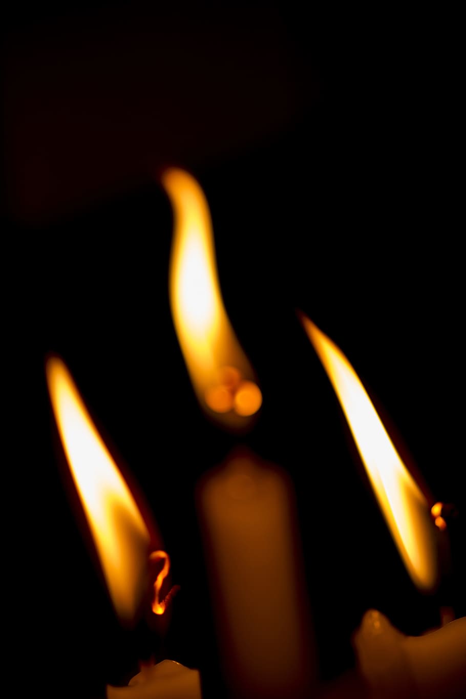 flame, burn, burnt, flammable, dark, candle, meditation, night, HD wallpaper