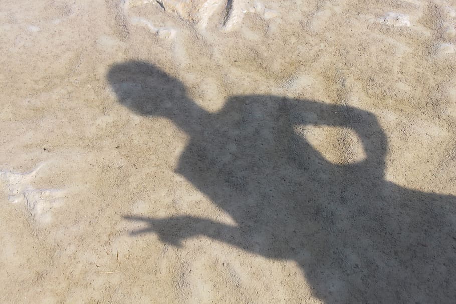 Shadow Play, Sand, Sea, Summer, focus on shadow, human hand HD wallpaper