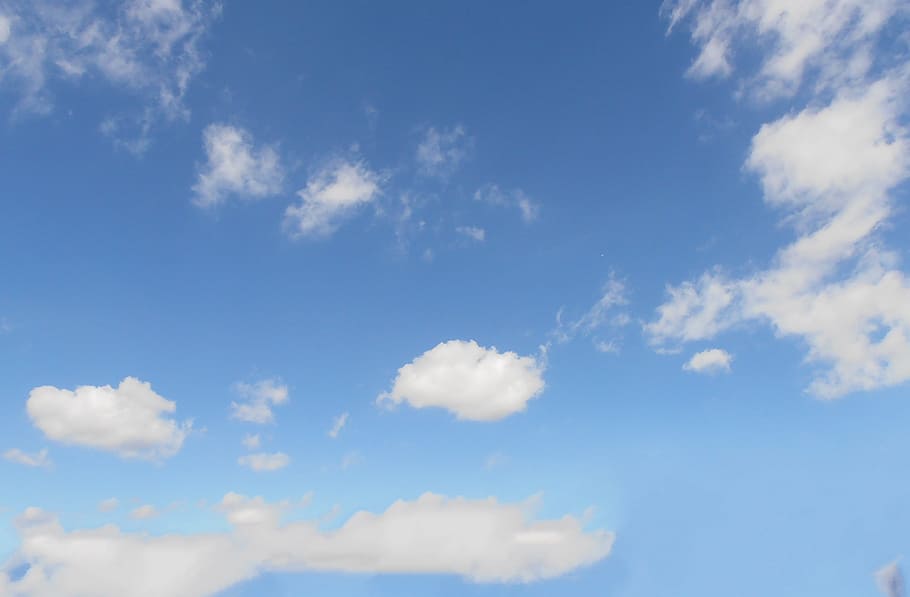 Sky, Clouds, Blue, Spring, summer, nature, cloud - sky, sky only HD wallpaper