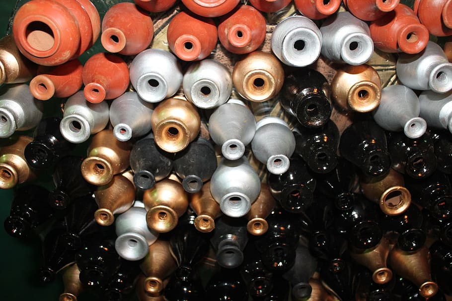 Pots, Clay, Pottery, Craft, Earthenware, handmade, wheel, turn HD wallpaper