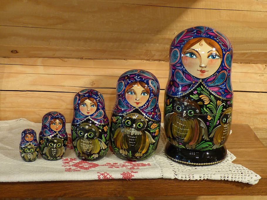 russia, cruise, river cruise, doll, wood, paint, art, artists