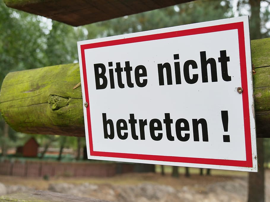 Barring, Warning, Shield, No Trespassing, acces denied, warnschild HD wallpaper