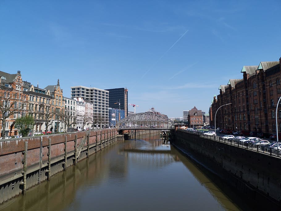 river, waters, city, architecture, building exterior, built structure HD wallpaper