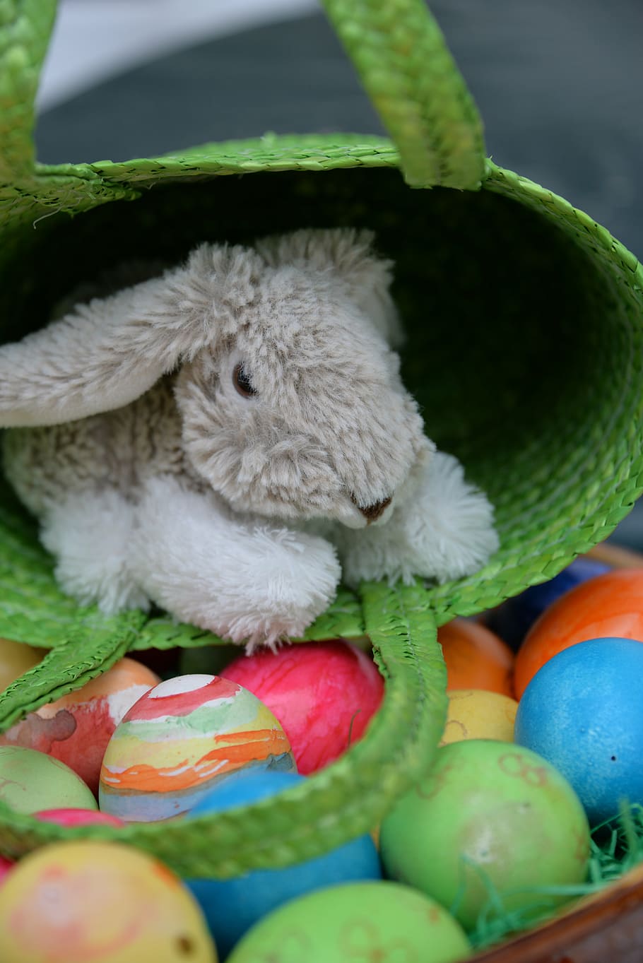 easter, easter bunny, egg, colorful, easter eggs, paint, custom, HD wallpaper