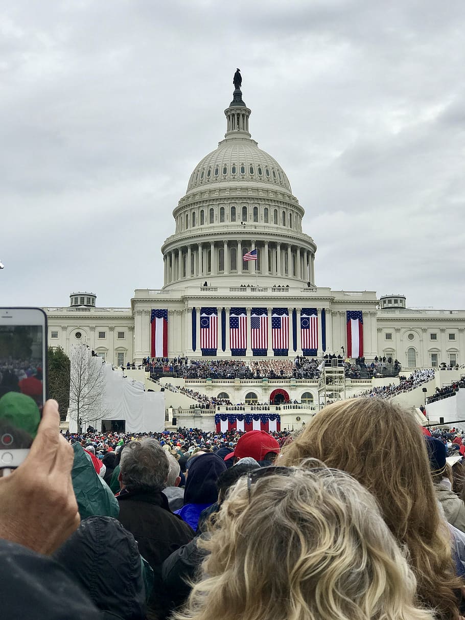 capital, d, inauguration, washington, america, building, landmark, HD wallpaper