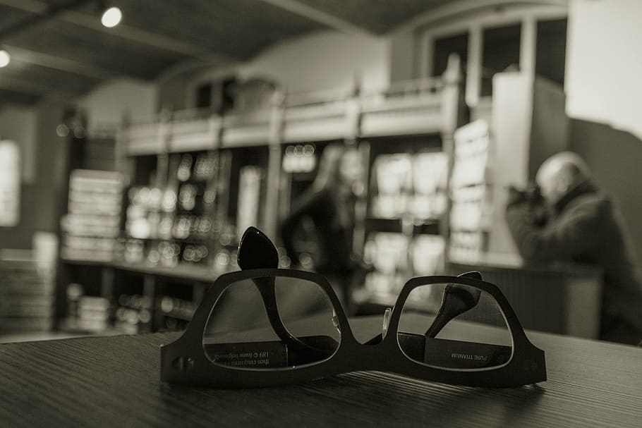 library, glasses, reading glasses, book, books, paper, focus on foreground HD wallpaper