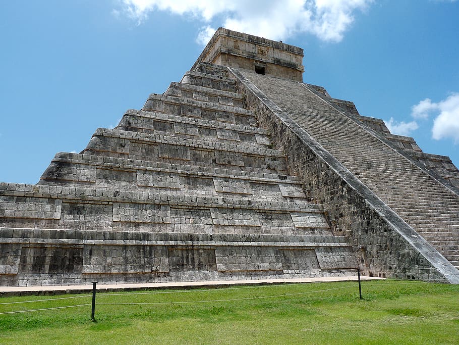 mexico, pyramid, maya, chichen itza, architecture, sky, built structure HD wallpaper