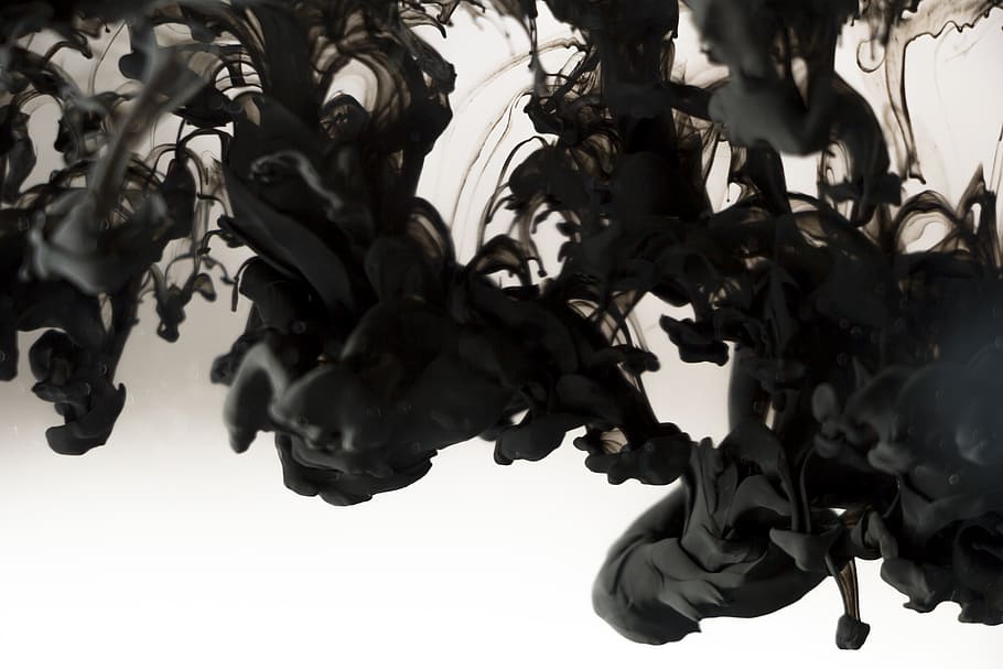 abstract, black, paint, smoke, art, no people, nature, motion HD wallpaper