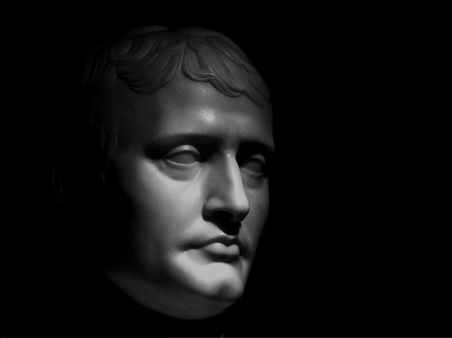 man's bust HD wallpaper, face, shadows, ghost, black, portrait HD wallpaper