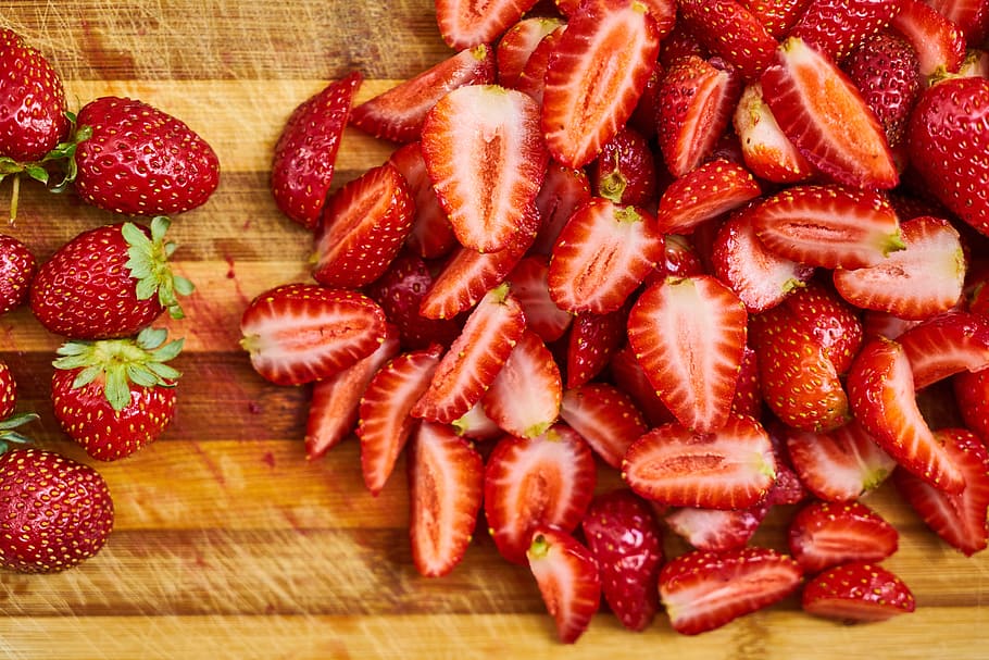 strawberry, fruit, red, macro, beautiful, healthy, fresh, vegetarian HD wallpaper