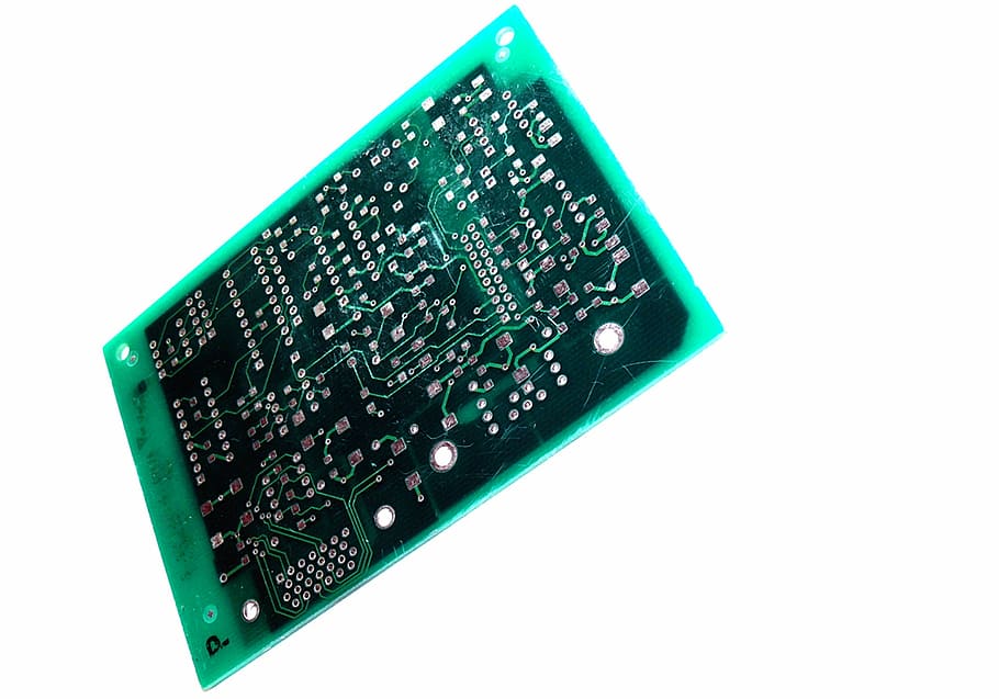 blue and black circuit board, printed circuit board, technology HD wallpaper