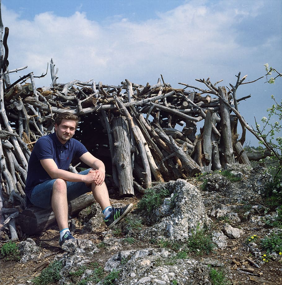 hiking, rest, young, guy, nature, travel, hiker, person, people HD wallpaper