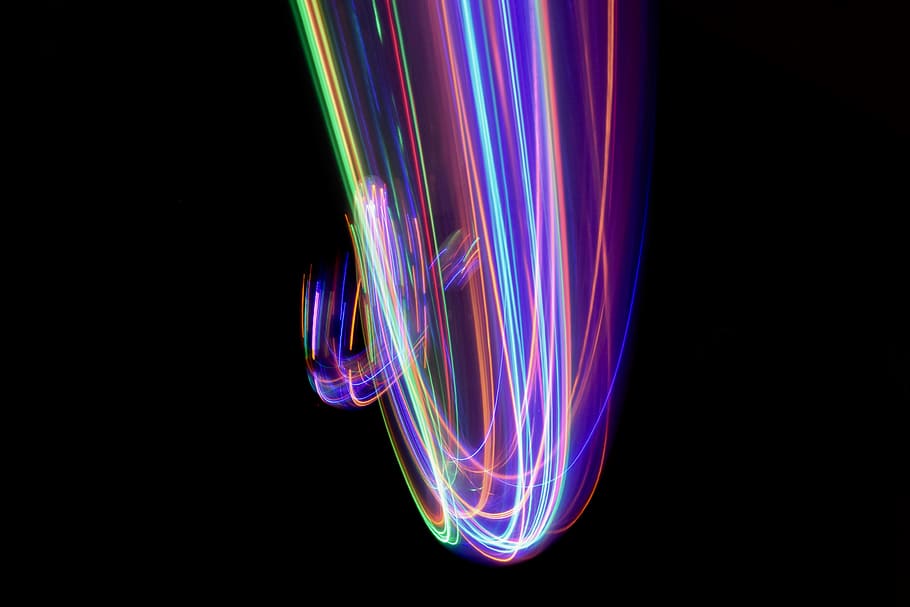 timelapse photo of LED light, time lapse photography of lights HD wallpaper