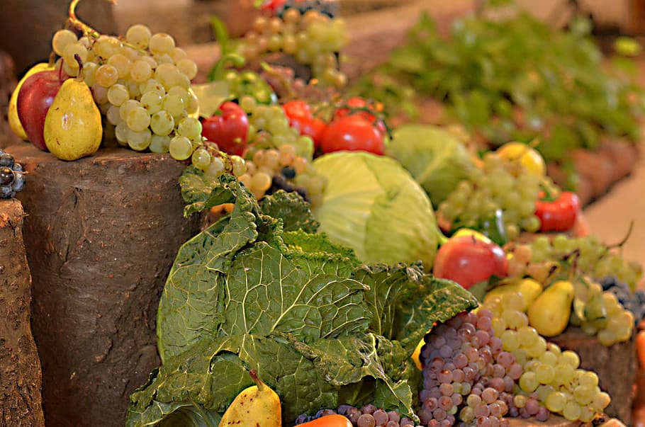 vegetables, fruit, food, agriculture, freshness, organic, leaf HD wallpaper