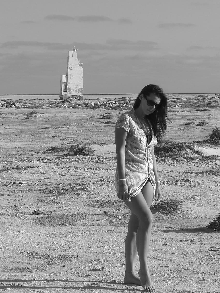 abstract, girl, modelling, island, beach, sand, one person HD wallpaper