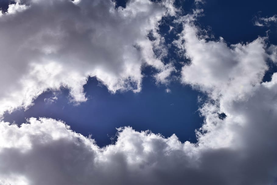 clouds, sky, silence, nature, blue, weather, cloud - Sky, backgrounds HD wallpaper