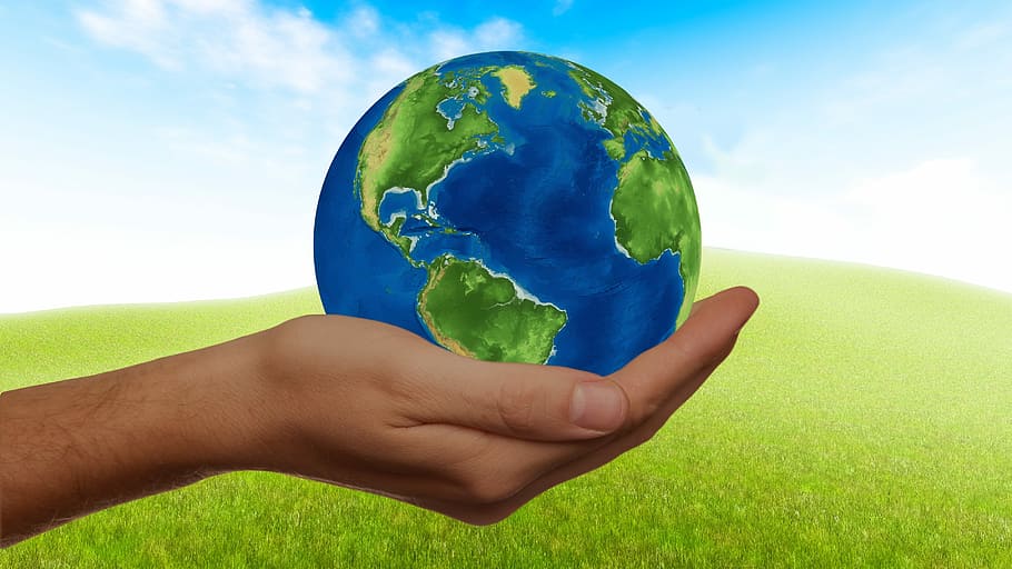 earth illustration, sustainability, energy, globe, renewable, HD wallpaper