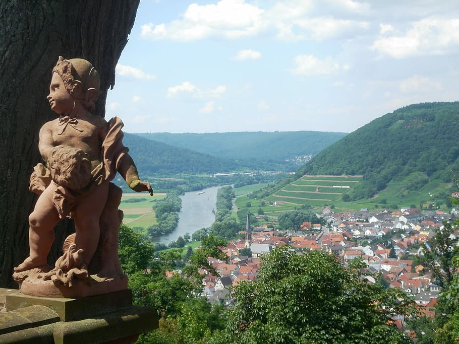 Landscape, View, Main, Angel, Cherub, outlook, distant view HD wallpaper