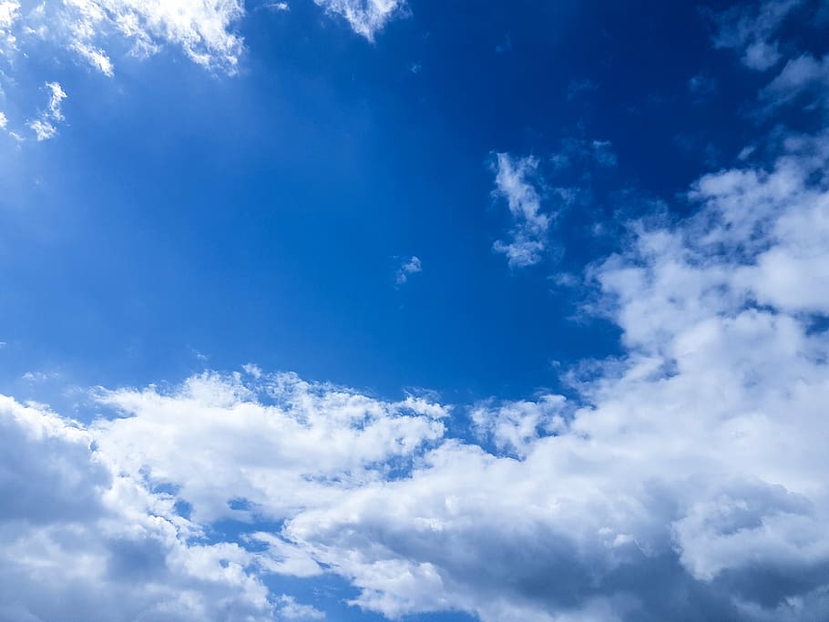 clouds, sky, blue, rays, sky blue, nature, cloud - sky, beauty in nature HD wallpaper