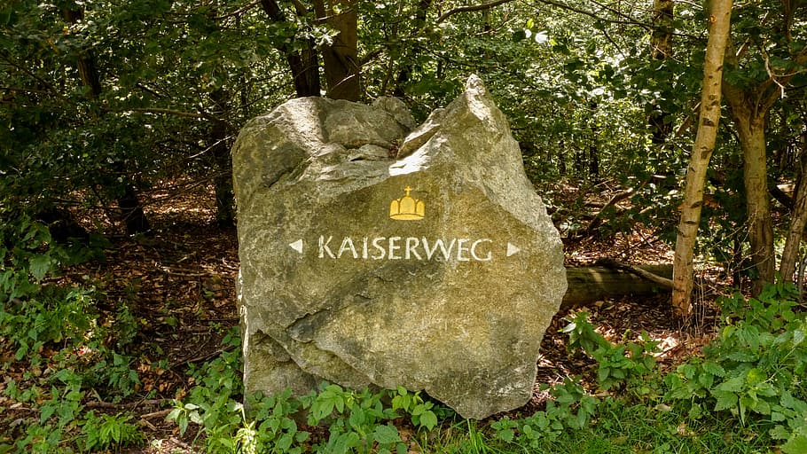 waymark, stone, direction, route, waymarking, kaiserweg, kaiser way HD wallpaper