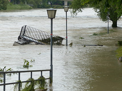 street on flood during daytime, high water, road, gone down HD wallpaper