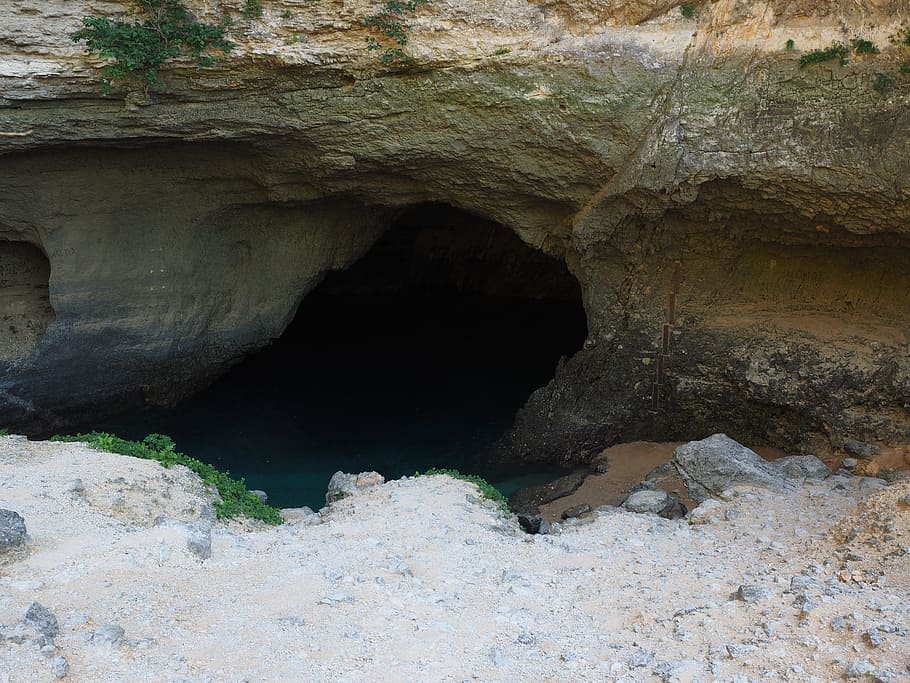 source de la sorgue, spring, water cave, river, source of sorgue HD wallpaper