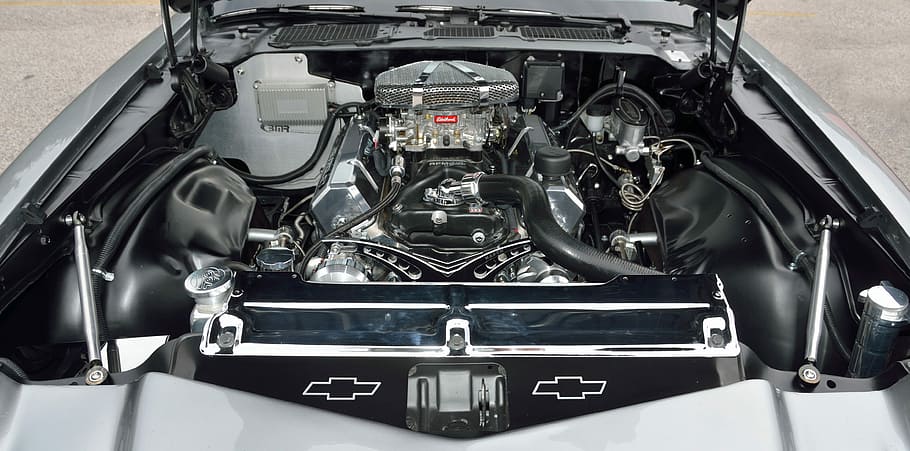 close-up photo of vehicle engine bay, Car Engine, Motor, Auto HD wallpaper