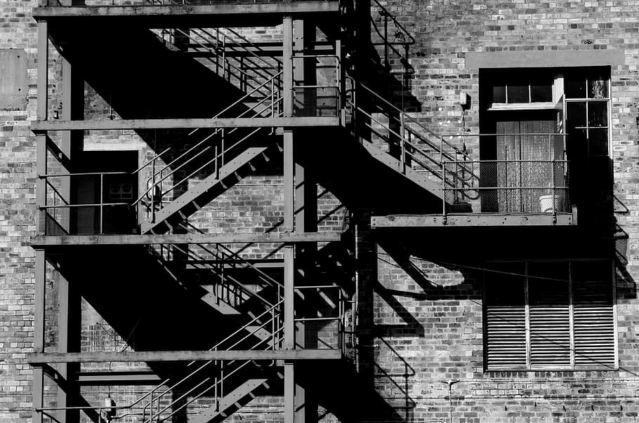 exit, emergency, mill, escape, door, evacuation, security, way HD wallpaper