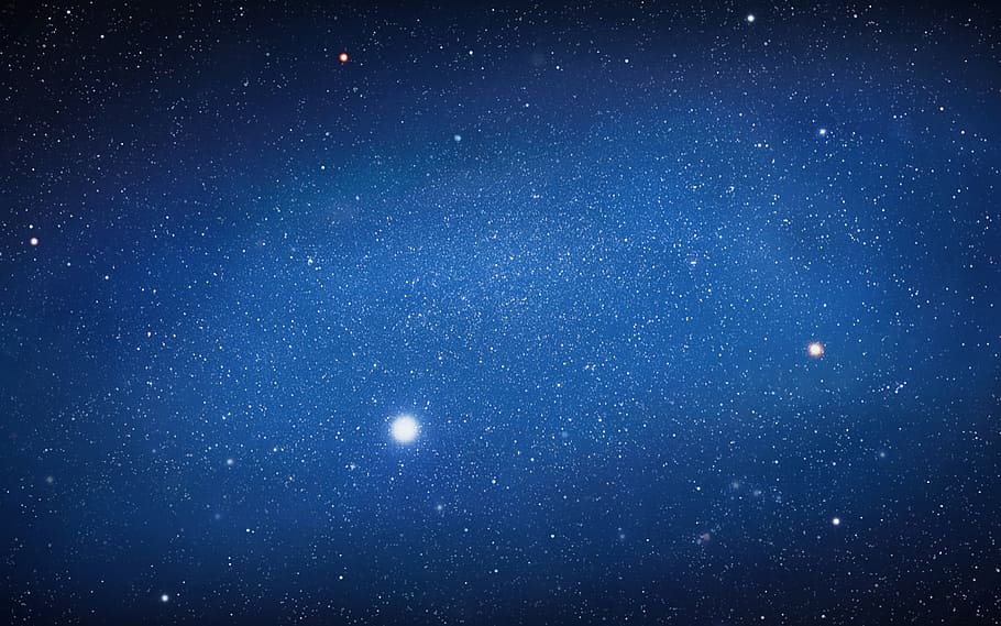 galaxy illustration, sky, landscape, night, stars, star - space HD wallpaper