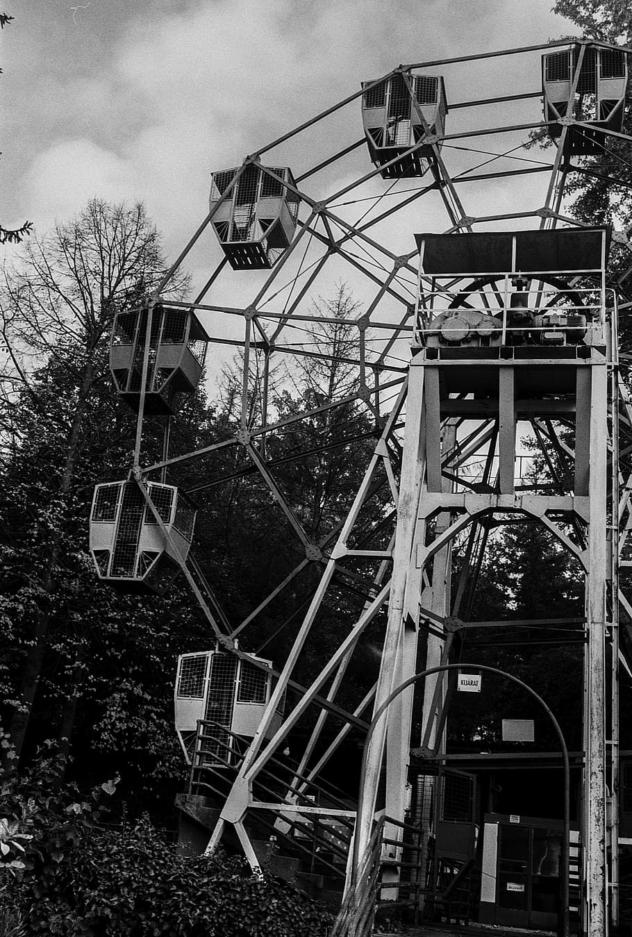 Old, Ferris Wheel, Vintage, Closed, park, amusement, fun, fair, HD wallpaper