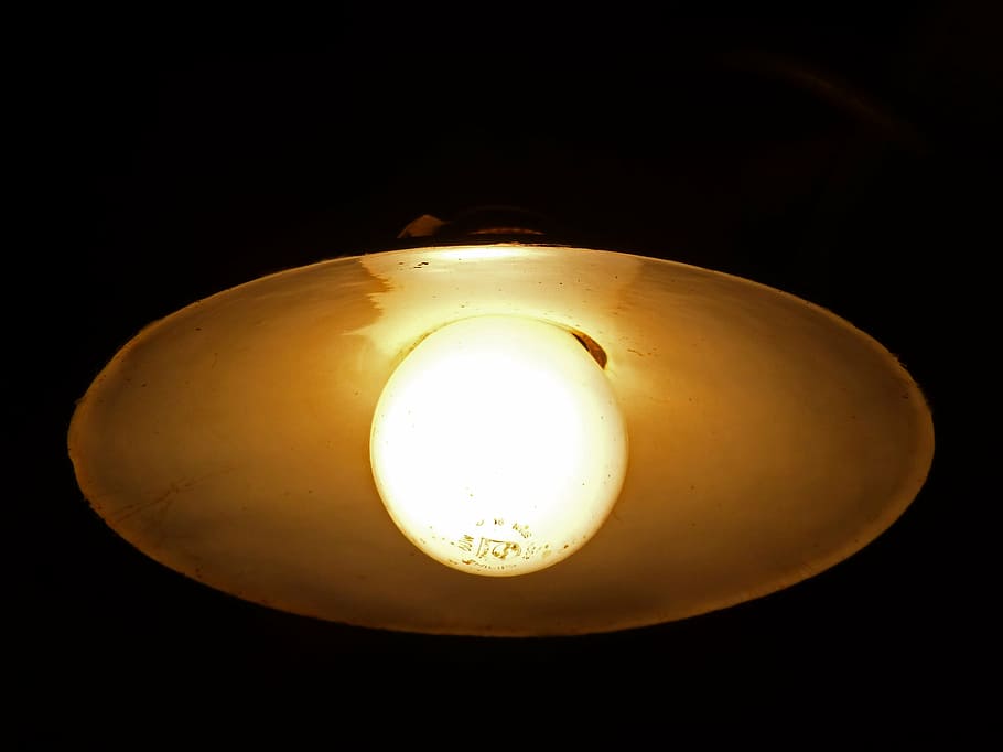 lamp, old, bulb, illuminated, lighting equipment, light bulb HD wallpaper