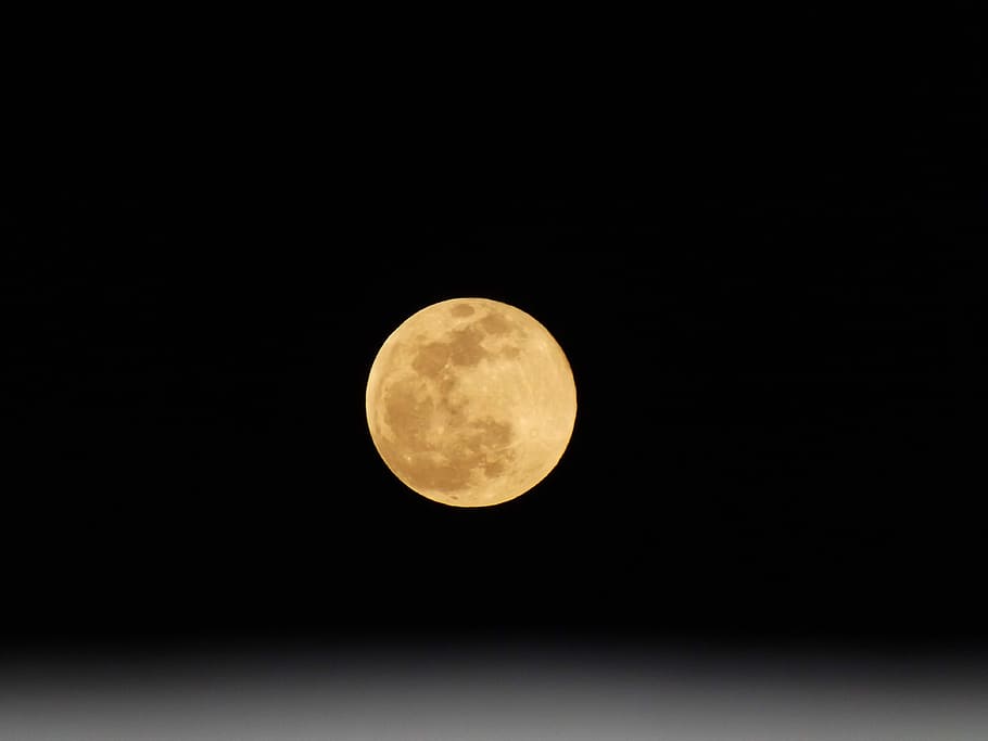 Full Moon, sky, night, circle, moon surface, beauty in nature HD wallpaper