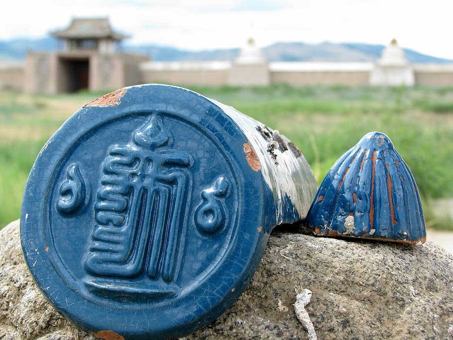 Tile, Temple, Buddhism, Catfish, choch catfish, the blue temple