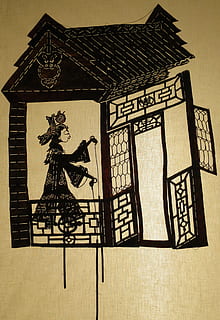 Young, House, Shadow, Puppets, lady, jilin, liu, hsin, museum HD wallpaper