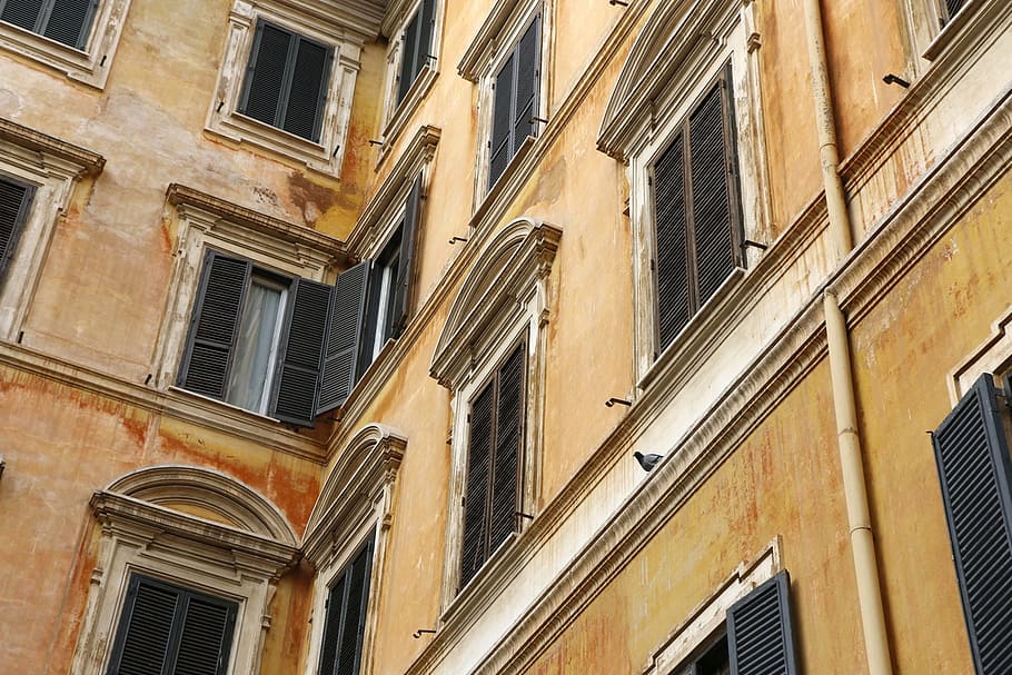 Window, Italian, Rome, Perspective, architecture, building Exterior HD wallpaper