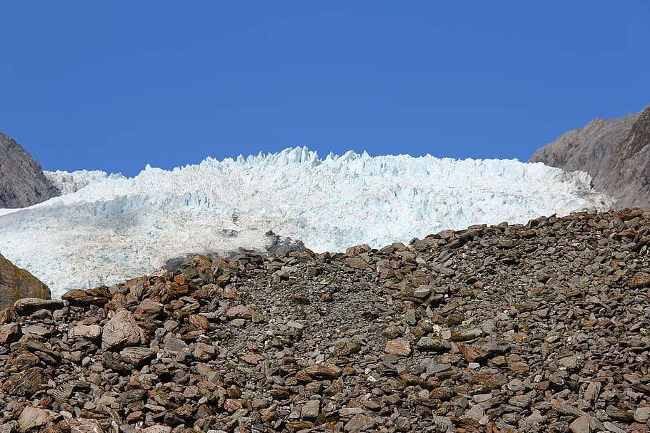 ice, glacier, cold, walk, stone, adventure, climbing, scenery