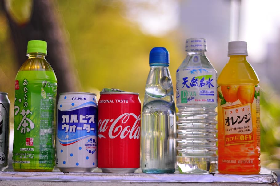 japan, soda, container, bottle, text, choice, variation, western script HD wallpaper