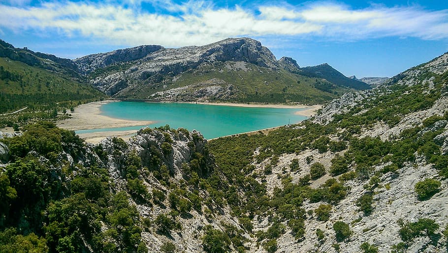 Mallorca, Booked, Landscape, Mountains, water, turquoise, nature HD wallpaper