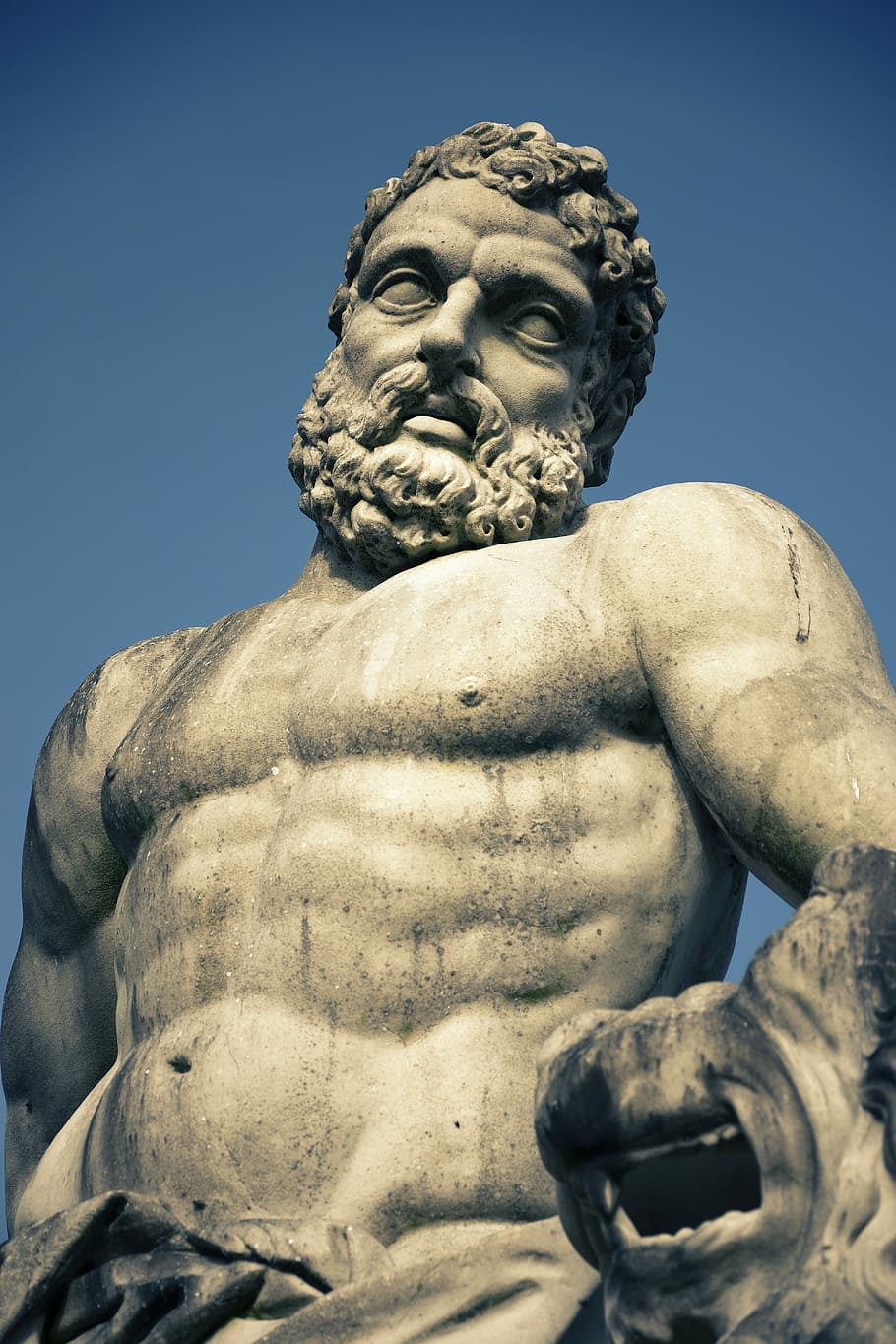 man statue, Hercules, Greek, Ancient, God, greek ancient, sculpture, HD wallpaper