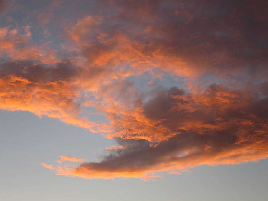 Clouds, Sunset, sky, red, nature, beauty in nature, scenics HD wallpaper