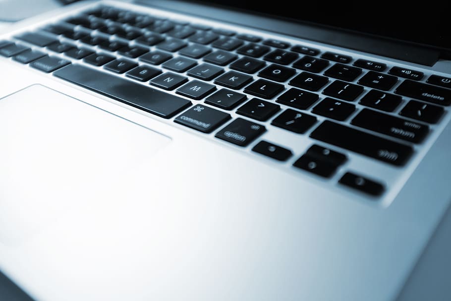 Closeup MacBook Pro, technology, laptop, computer, computer Keyboard HD wallpaper