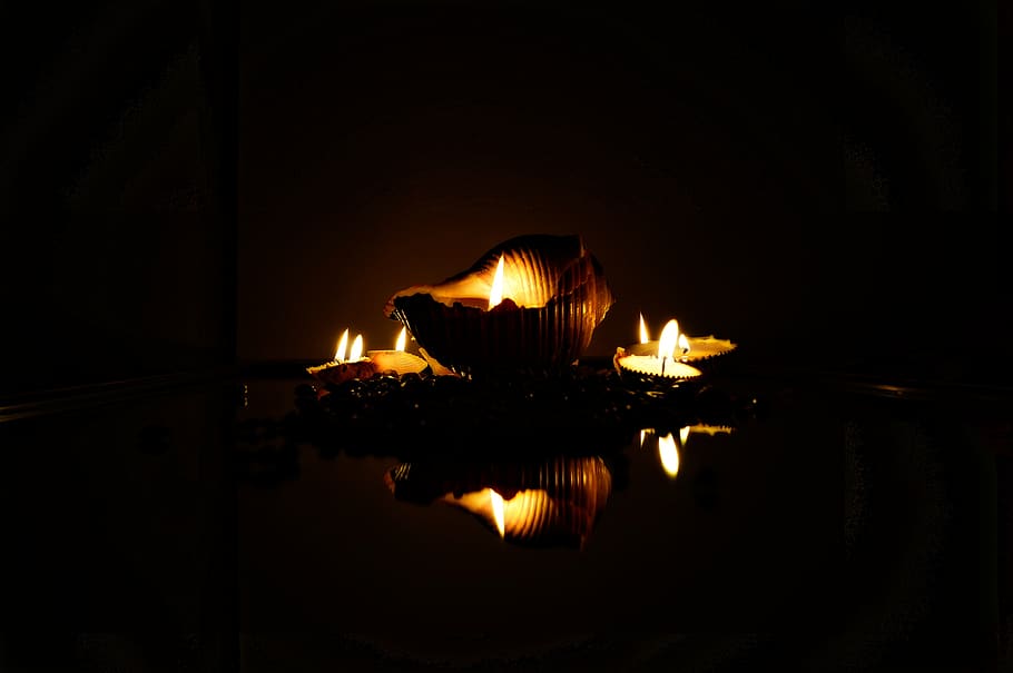 light, wastage, torque, candle, night, reflection, fire, burning HD wallpaper