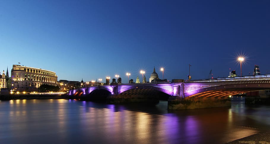 landscape photography of bridge over water, time lapse photography of bridge HD wallpaper