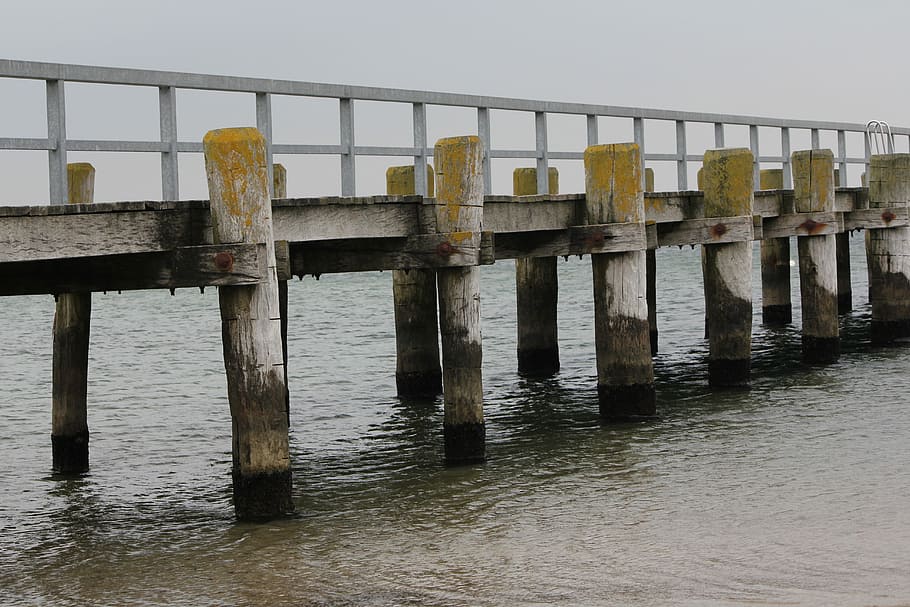 Web, Water, Romantic, Jetty, sea, day, no people, outdoors HD wallpaper