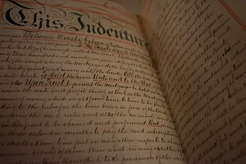 Written Deeds, opened book with text, writing, script, cursive HD wallpaper